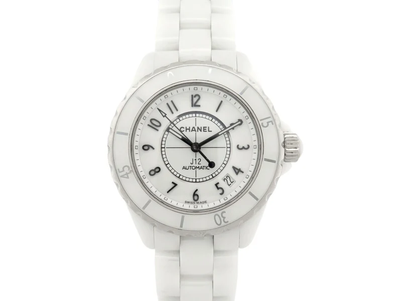Chanel J12 - 38 mm automatic watch in white ceramic