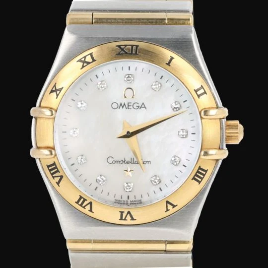 Omega Constellation - Women's watch in yellow gold and steel