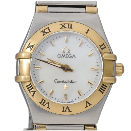 Omega Constellation - Mini 22 mm quartz watch in yellow gold and steel