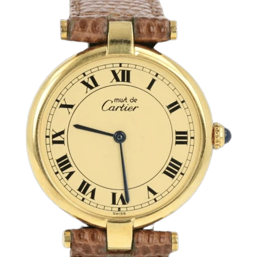 Cartier Must by Cartier - Watch in silver-gilt