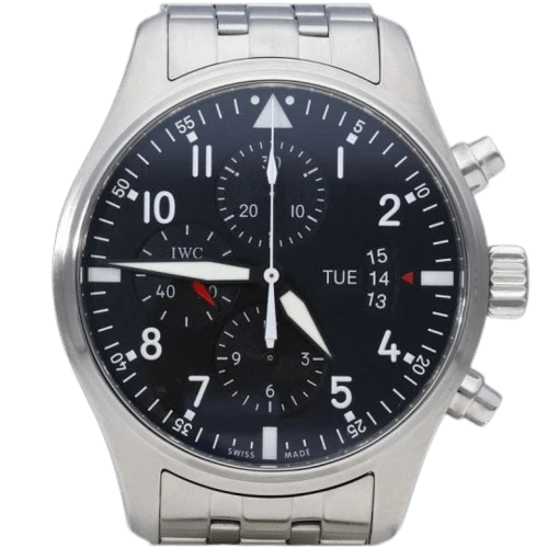 IWC Pilot - Steel chronograph watch