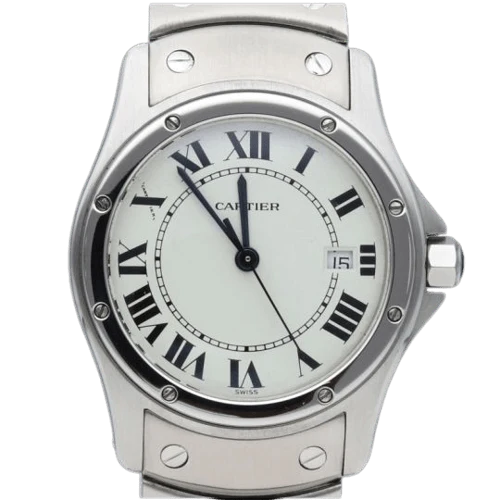 Cartier Santos Round - Steel watch