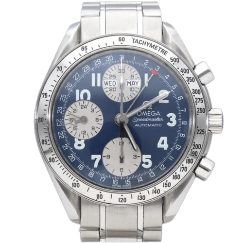 Omega Speedmaster Day Date - Steel chronograph watch