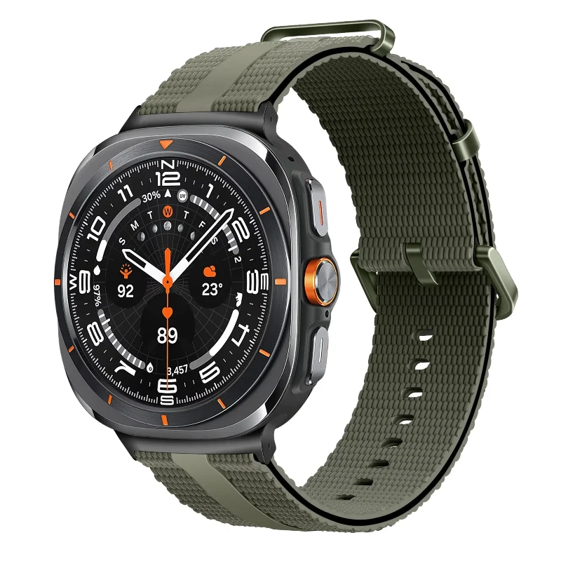 Correa activa silicona Samsung Galaxy Watch Ultra 2 (verde militar)