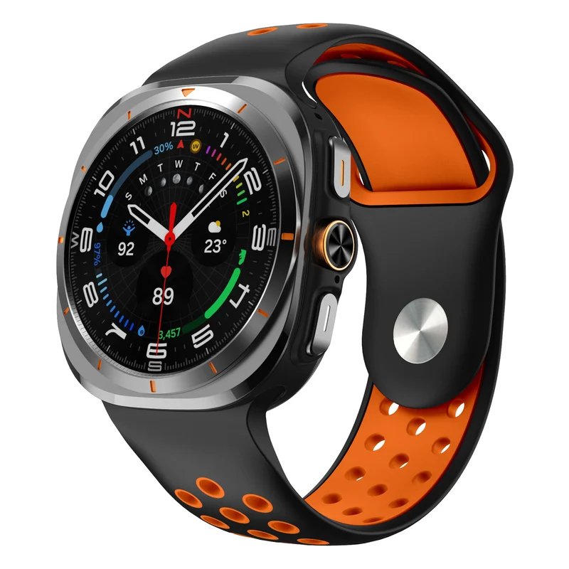Correa deportiva Samsung Galaxy Watch Ultra 2 (negro/naranja)