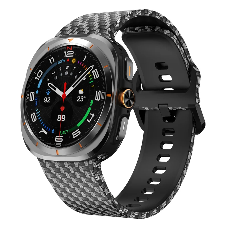 Correa silicona estampado Samsung Galaxy Watch Ultra 2 (fibra de carbono)