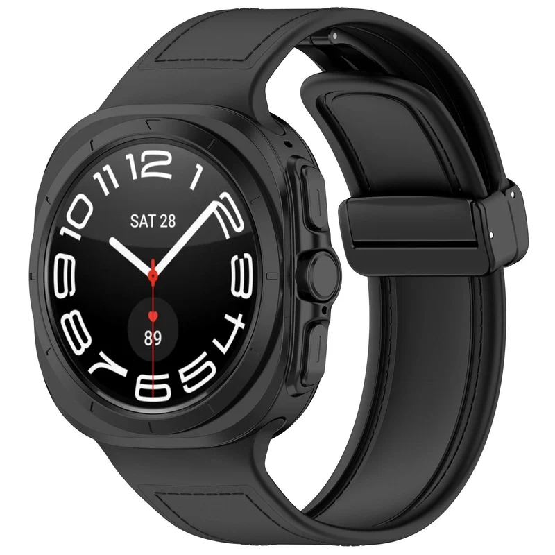 Correa cuero híbrida Samsung Galaxy Watch Ultra 2 (negro)