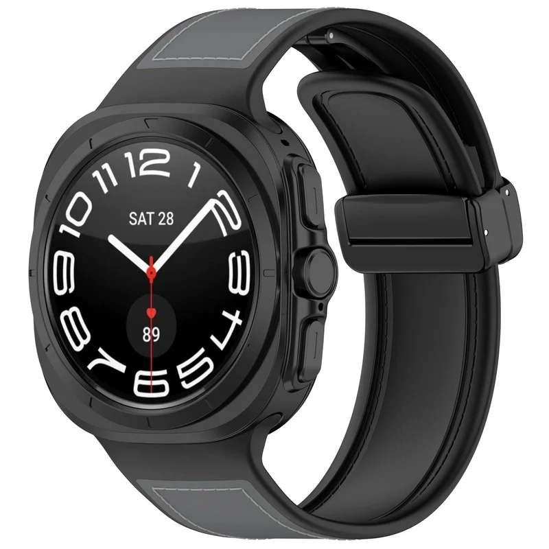 Correa cuero híbrida Samsung Galaxy Watch Ultra 2 (gris)