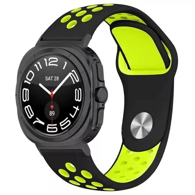 Correa deportiva Samsung Galaxy Watch Ultra 2 (negro/amarillo)