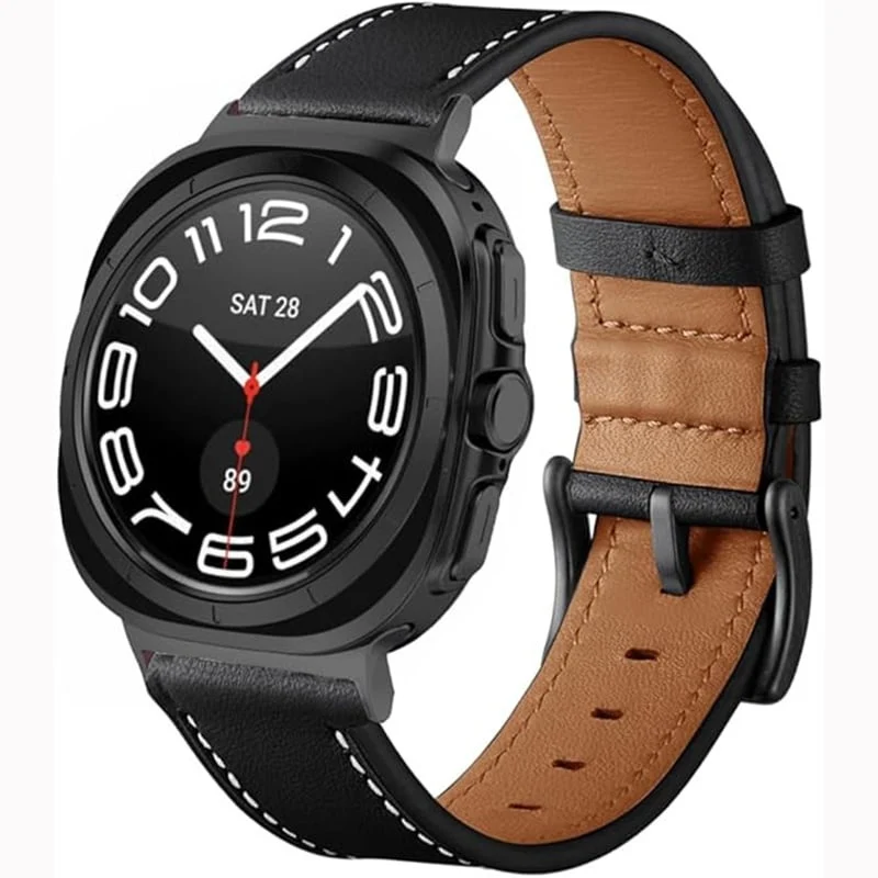 Correa cuero Samsung Galaxy Watch Ultra 2 (negro)