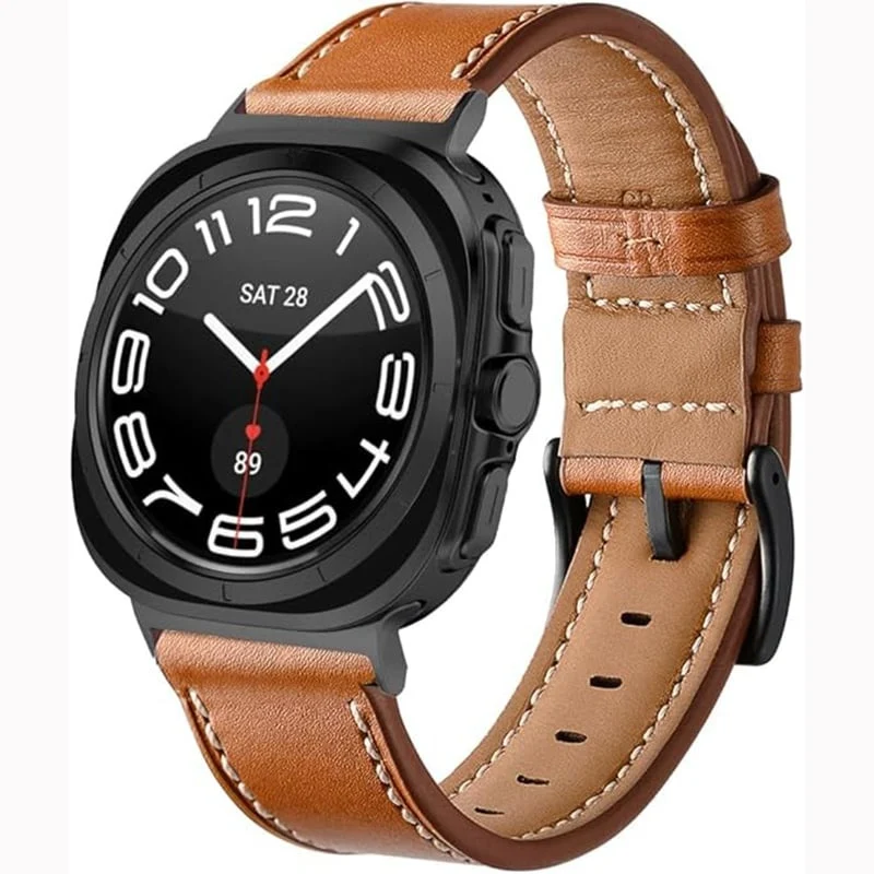 Correa cuero Samsung Galaxy Watch Ultra 2 (marrón)