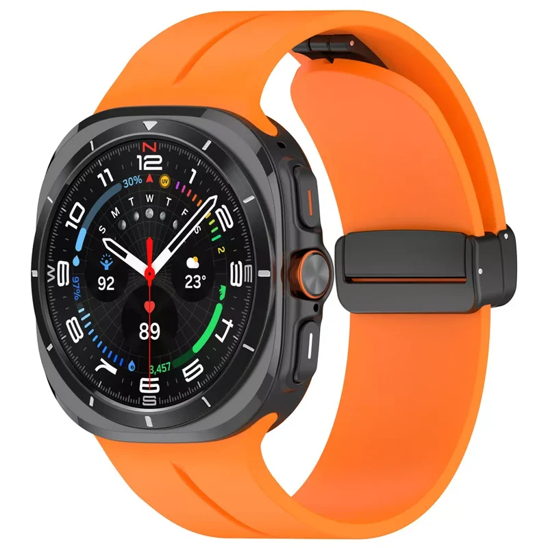 Correa silicona con hebilla-D Samsung Galaxy Watch Ultra 2 (naranja)