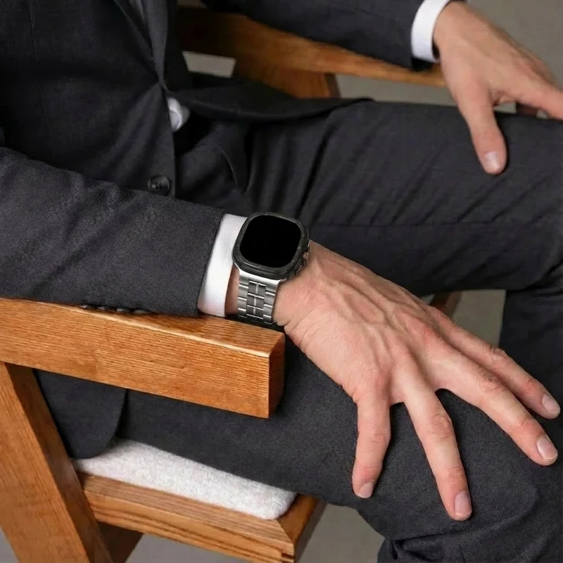 Correa titanio 'Square' Samsung Galaxy Watch Ultra 2 (titanio)