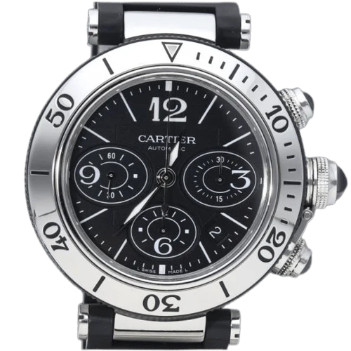 Cartier Pasha Seatimer - 42 mm steel chronograph watch