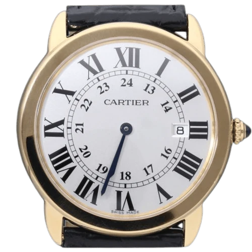 Cartier Solo Round - 36 mm watch in yellow gold and steel