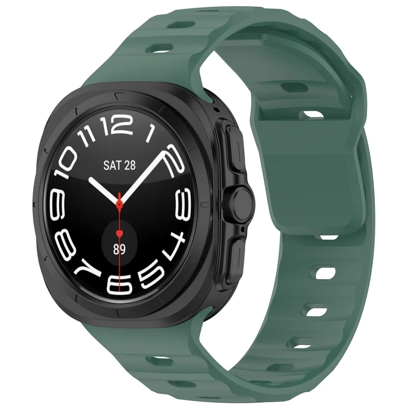 Correa silicona Outdoor Samsung Galaxy Watch Ultra 2 (verde oscuro)