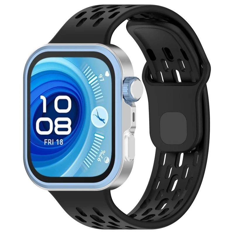 Correa air silicona Huawei Watch Fit 4 (negro)