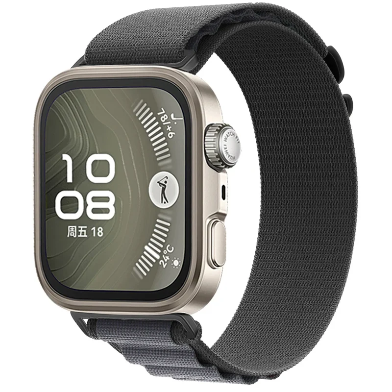 Correa Alpine nylon Huawei Watch Fit 5 Pro (gris oscuro)