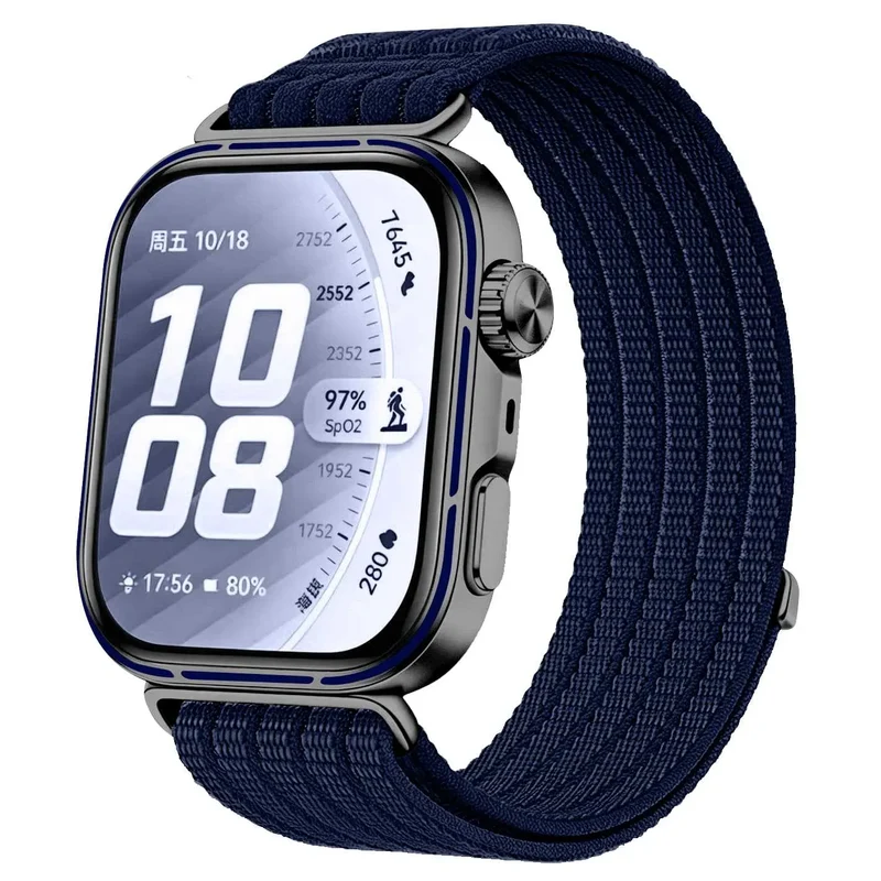 Correa nylon ultrafina Huawei Watch Fit 4 Pro (azul oscuro)