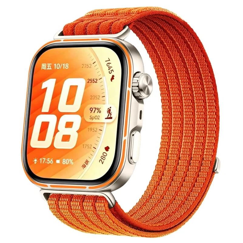 Correa nylon ultrafina Huawei Watch Fit 4 (naranja)