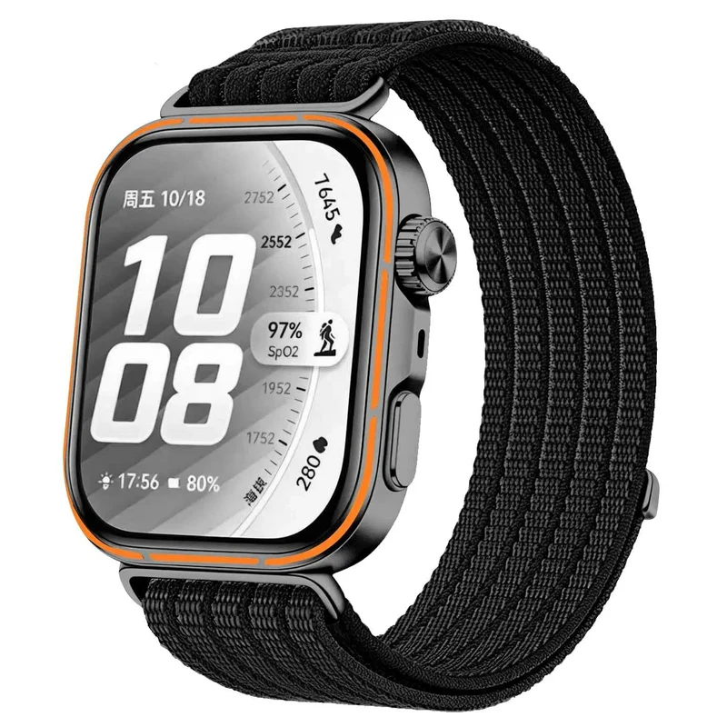 Correa nylon ultrafina Huawei Watch Fit 5 (negro)