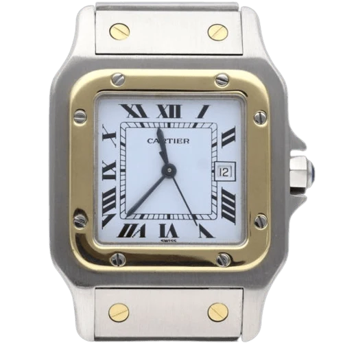 Cartier Santos - Yellow gold and steel watch
