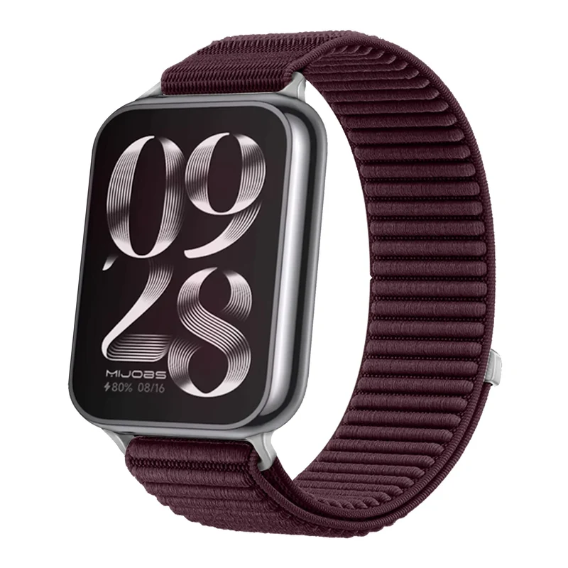 Correa nylon ondulada Xiaomi Smart Band 8 Pro (ciruela)