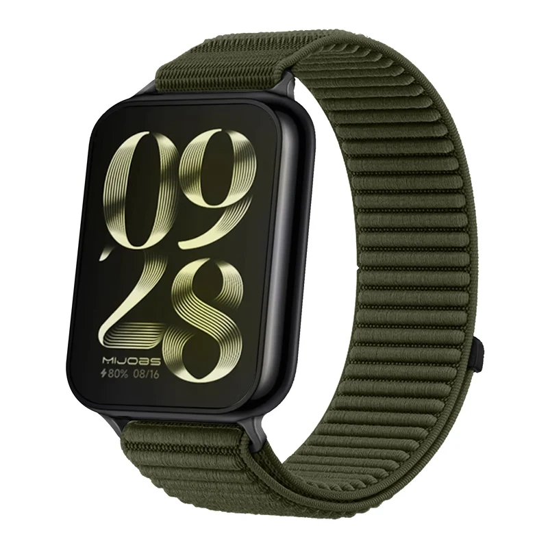 Correa nylon ondulada Xiaomi Smart Band 8 Pro (verde oscuro)