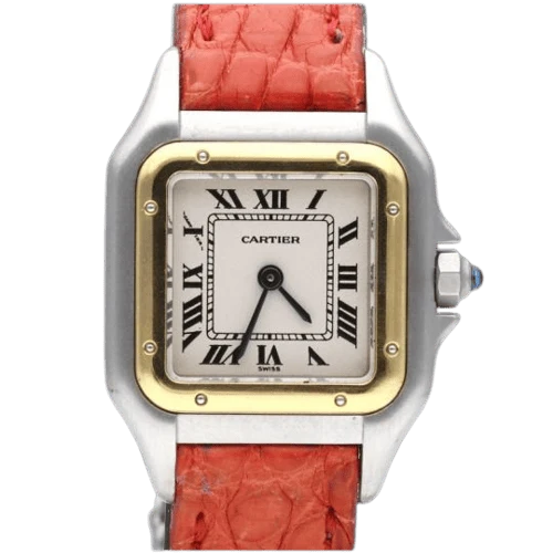 Cartier Panthère - Small model watch in steel and yellow gold