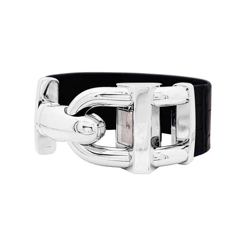 Van Cleef & Arpels Cadenas - Steel and leather watch