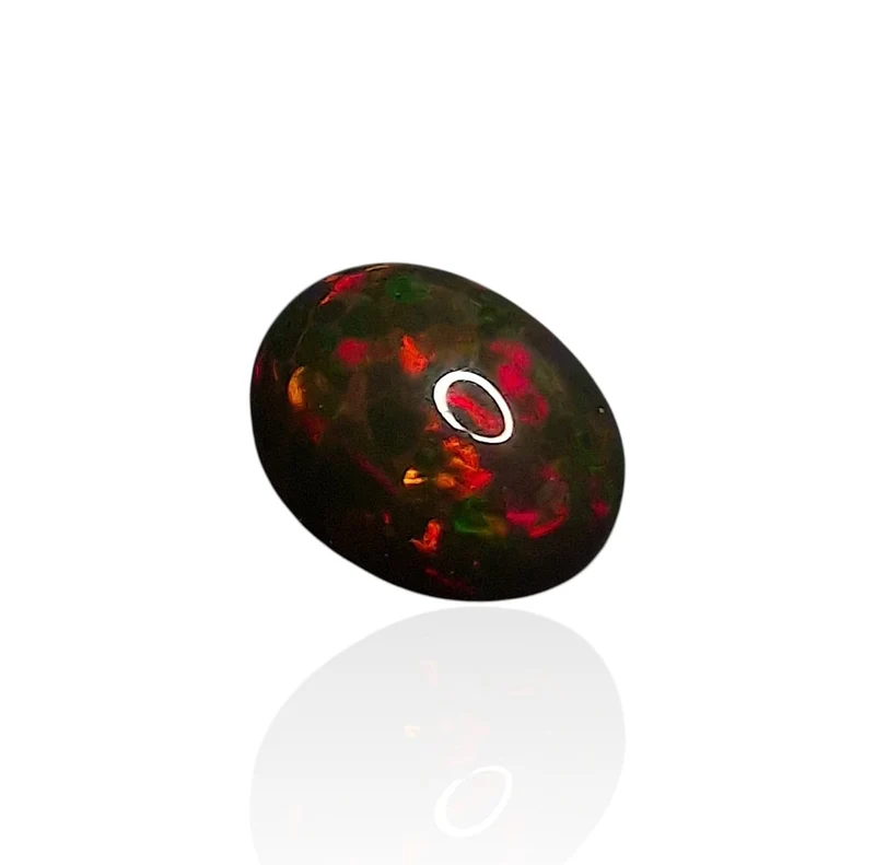 Ethiopian Black Opal "Neon Fires" — 5.77 cts
