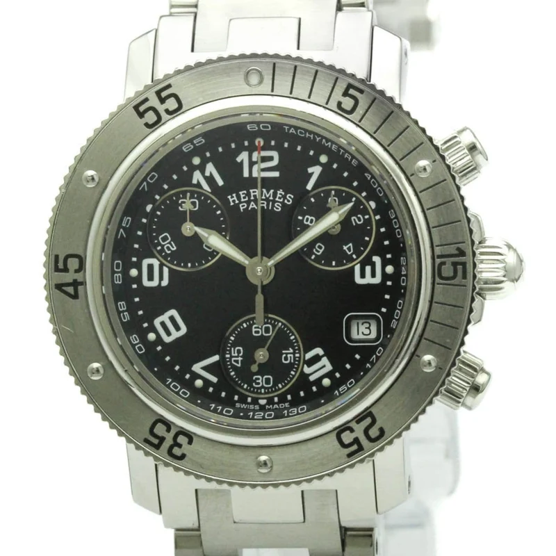 Hermès Clipper Diver - Stainless steel quartz chronograph watch