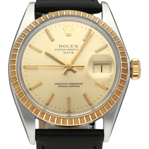 Rolex Oyster Perpetual Date - Watch 1505 in gold and steel