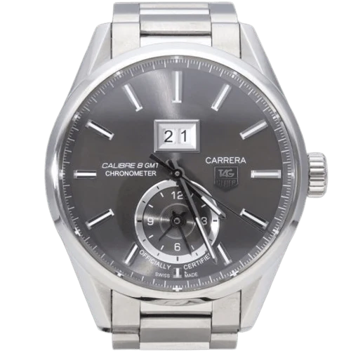 TAG Heuer Carrera - Calibre 8 GMT watch in steel