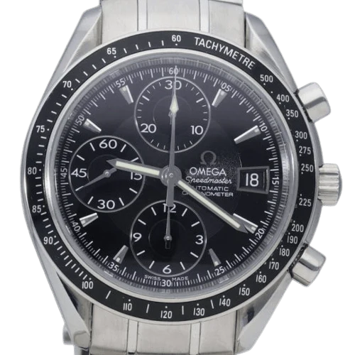 Omega Speedmaster Date - Automatic steel chronograph watch