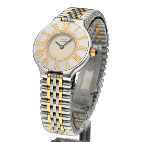 Cartier 21 Must de Cartier - Gold and steel quartz watch