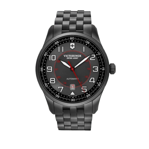 Victorinox Airboss - Black Edition watch in black PVD steel