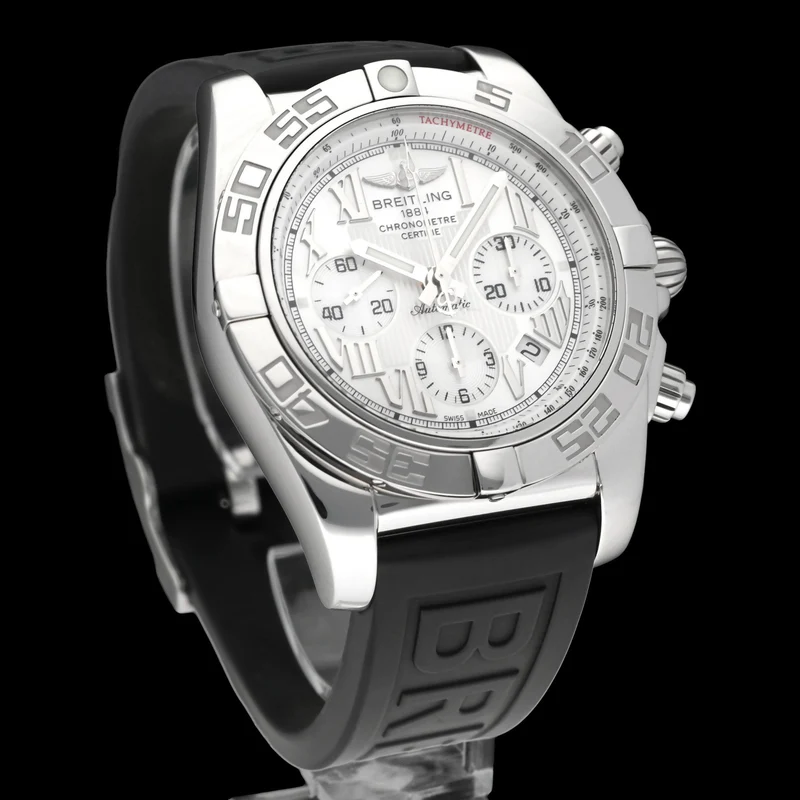 Breitling Chronomat - AB0110 steel watch, mother-of-pearl dial
