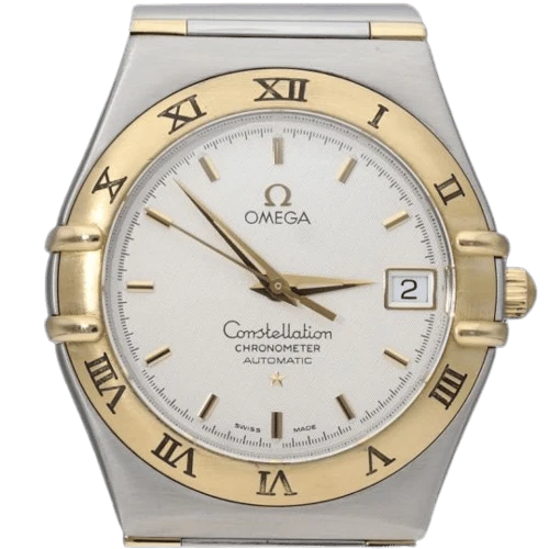Omega Constellation - 35 mm automatic watch in yellow gold and steel