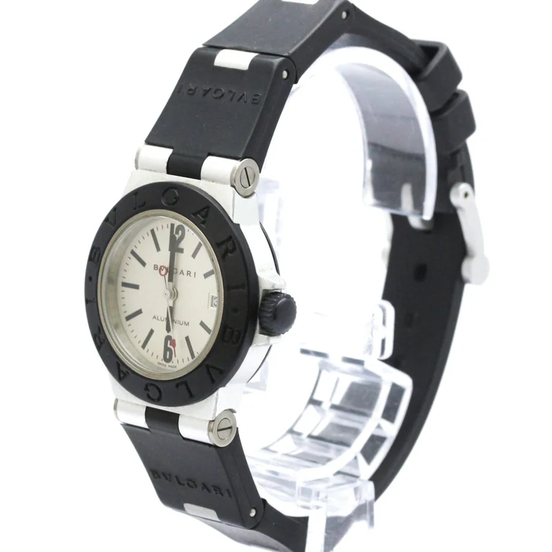 Bvlgari - Diagono Quartz watch in stainless steel and rubber