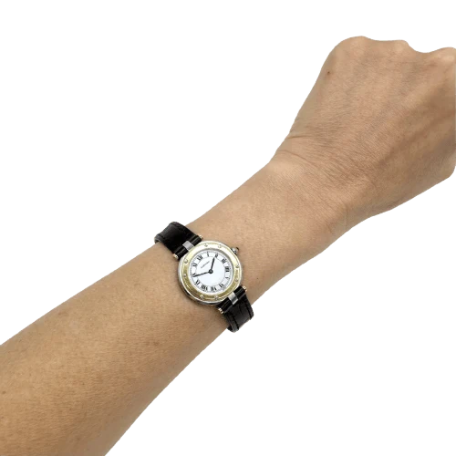 Cartier Santos Vendôme - Two-tone women's watch in stainless steel