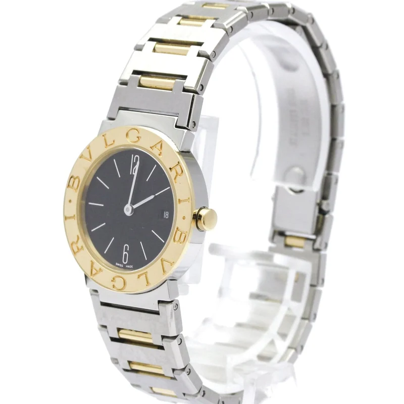 Bvlgari Bvlgari - Quartz watch in steel and yellow gold