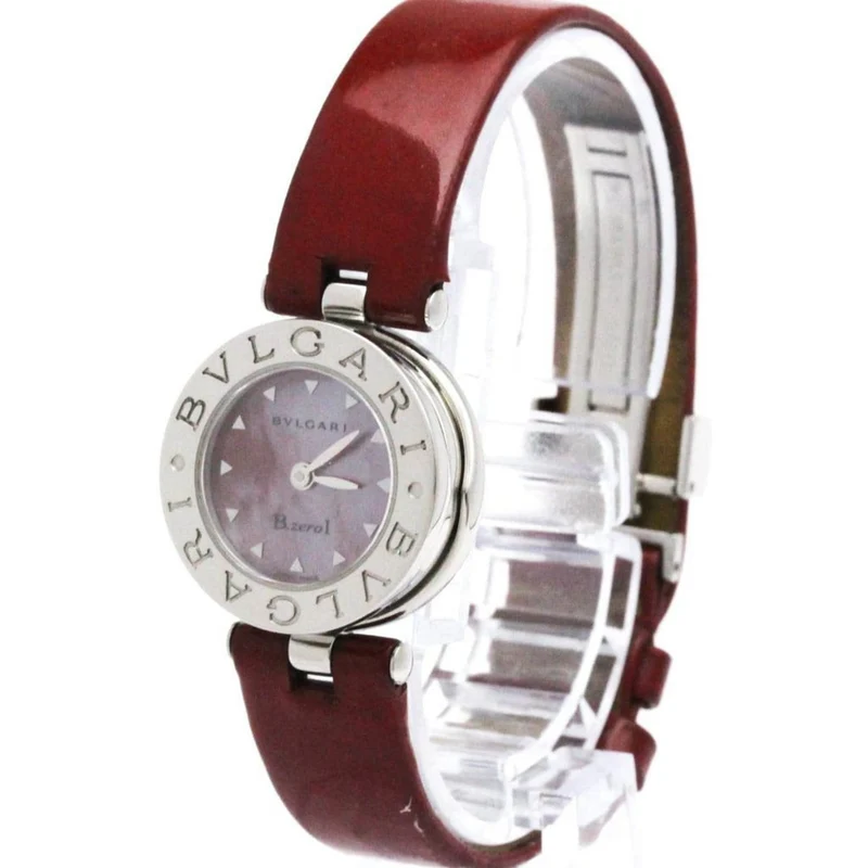 Bvlgari B.Zero 1 - Quartz watch in stainless steel and leather