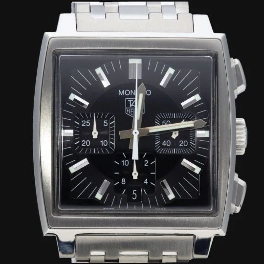 TAG Heuer Monaco - Steel chronograph watch