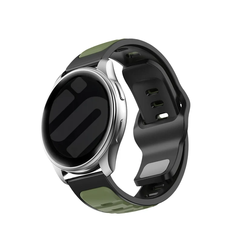 Correa silicona Outdoor 'Duo' Amazfit Bip Max (verde/negro)