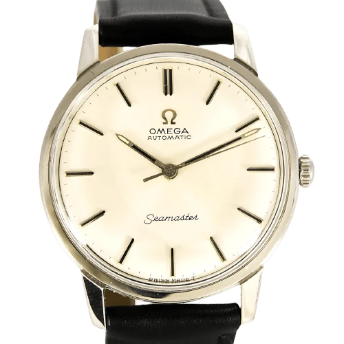 Omega Seamaster - Steel watch, dial silver, automatic movement
