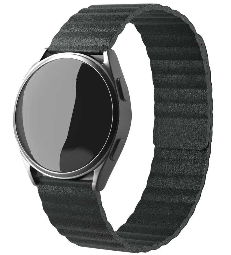 Correa cuero Loop Amazfit Bip Max (negro)