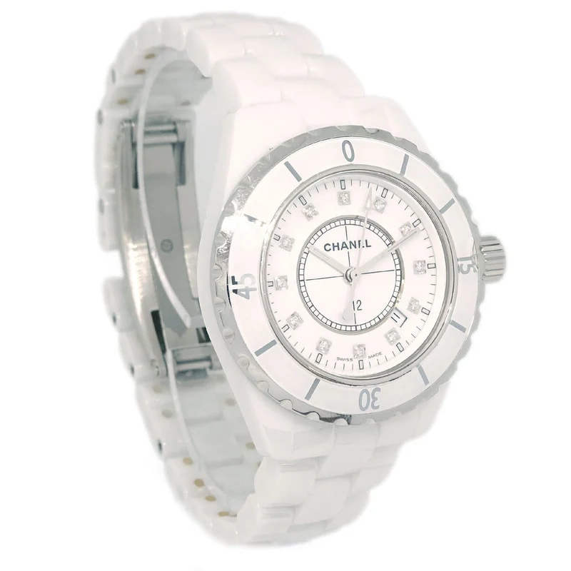 Chanel - J12 quartz watch in ceramic and stainless steel