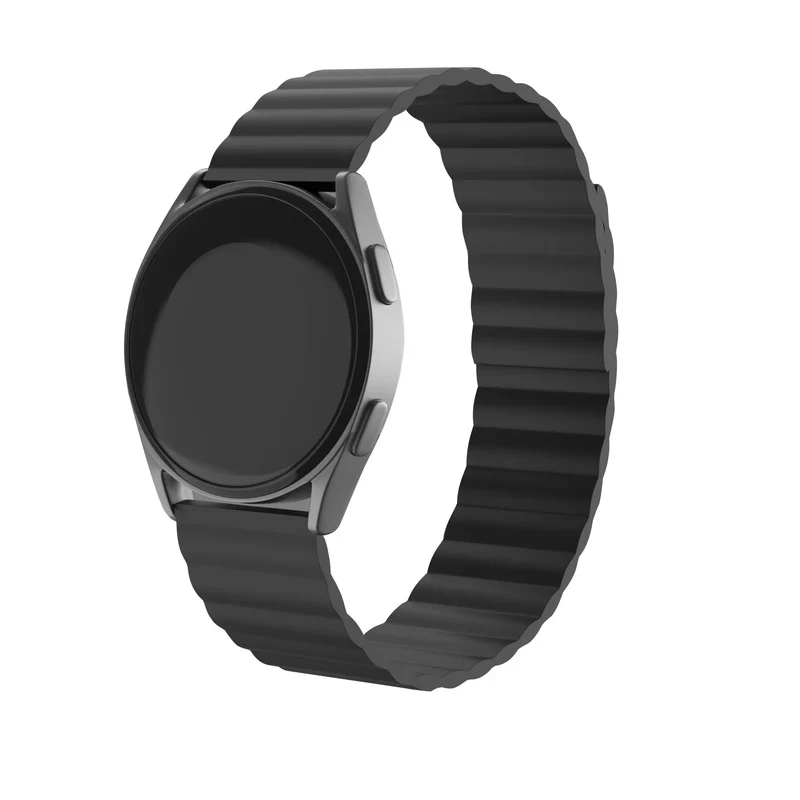 Correa silicona magnética Amazfit Bip Max (negro)