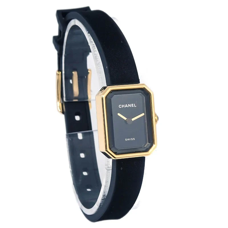 Chanel Première Velvet Mini - Quartz watch in yellow gold, titanium, and diamonds